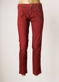Jeans coupe slim slim taille basse marron BÔ-M femme