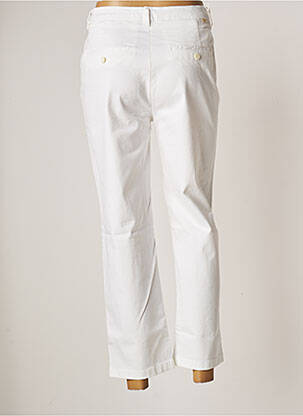 Pantalon chino poches taille haute blanc REIKO femme