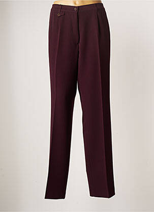 Pantalon droit violet LCDN pour femme
