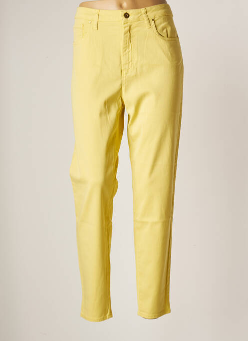 Jeans coupe droite jaune LCDN pour femme