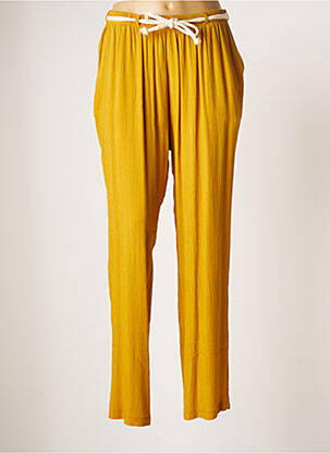 Pantalon droit jaune GRIFFON pour femme
