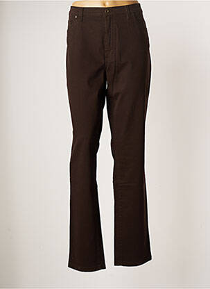 Pantalon slim marron LCDN pour femme