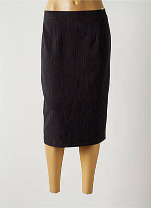 Jupe mi-longue doublure textile gris GRIFFON femme