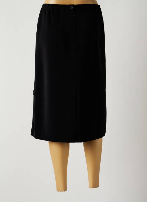 Jupe mi-longue noir GEVANA pour femme