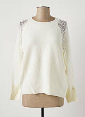 Pull blanc SO SWEET pour femme seconde vue