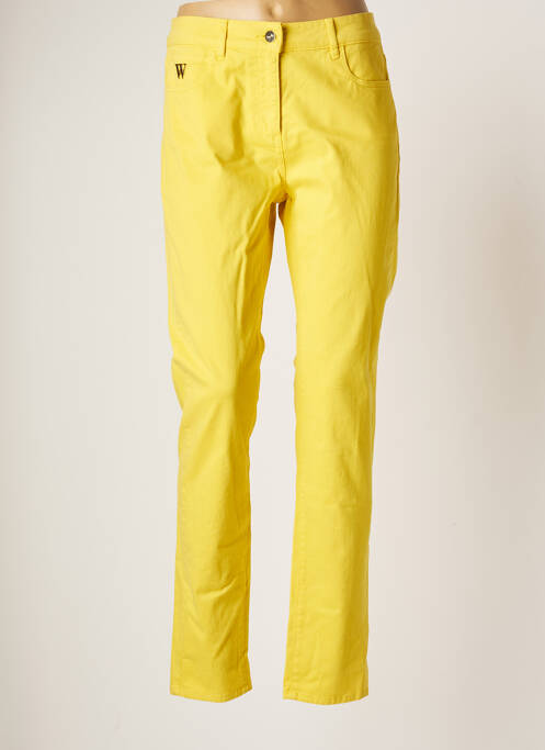 Pantalon slim jaune WEILL pour femme