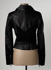 Veste en cuir noir VILA pour femme seconde vue