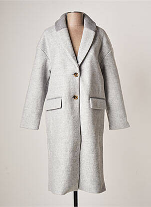 Manteau long gris VILA pour femme