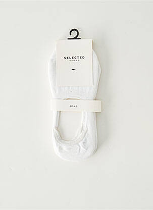 Chaussettes blanc SELECTED pour homme