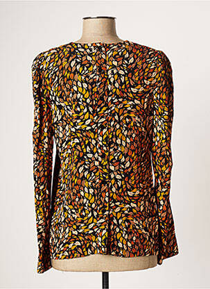 Blouse imprimé fantaisie manches longues noir LA PETITE FRANCAISE femme