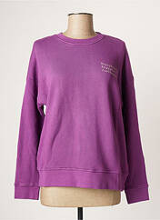 Sweat-shirt violet HAPPY pour femme seconde vue