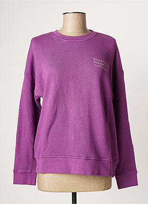 Sweat-shirt violet HAPPY pour femme