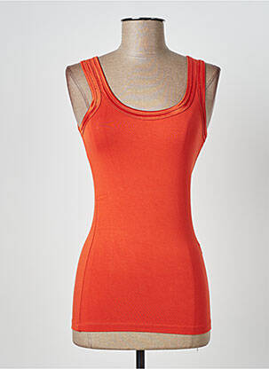 T-shirt orange ICHI pour femme