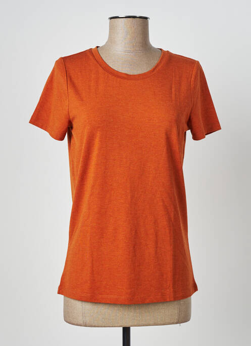 T-shirt orange ICHI pour femme