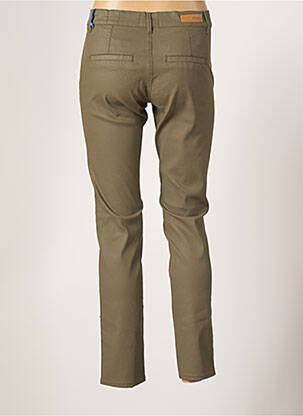 Pantalon 7/8 stretch taille normale vert HAPPY femme