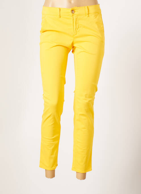 Pantalon 7/8 jaune HAPPY pour femme