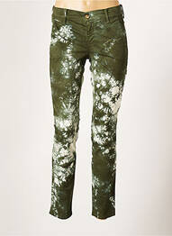 Pantalon 7/8 stretch taille normale vert HAPPY femme