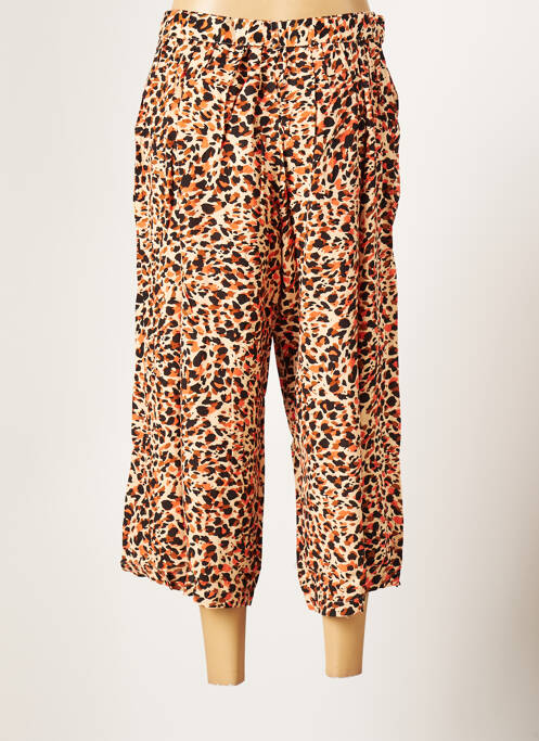 Pantacourt marron PIECES pour femme