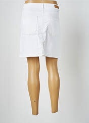 Jupe courte blanc ICHI pour femme seconde vue