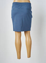 Jupe courte bleu ICHI pour femme seconde vue