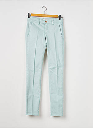 Pantalon chino taille basse taille basse bleu HAPPY femme