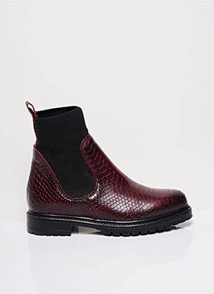 Bottines/Boots rouge REQINS pour femme