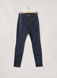 Jeans coupe slim broderie rivets taille haute bleu JOE S femme
