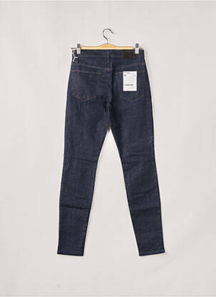 Jeans coupe slim broderie rivets taille haute bleu JOE S femme
