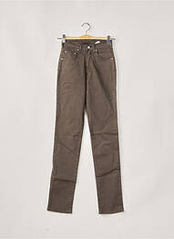 Jeans coupe slim broderie rivets taille normale gris CIMARRON femme