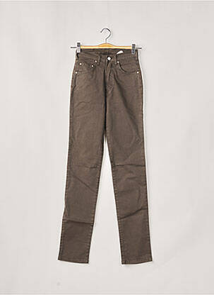 Jeans coupe slim broderie rivets taille normale gris CIMARRON femme