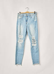 Jeans coupe slim broderie rivets taille normale bleu JOE S femme