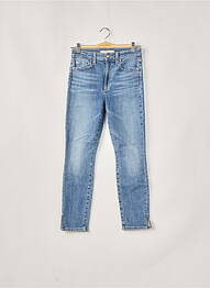 Jeans coupe slim broderie rivets taille haute bleu JOE S femme