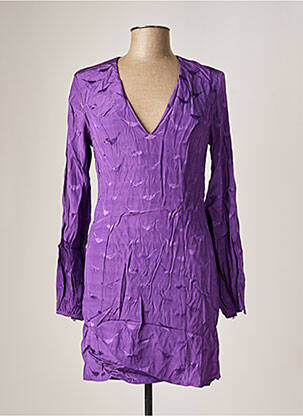 Robe courte violet COLCCI pour femme