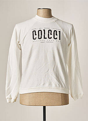 Sweat-shirt blanc COLCCI pour homme