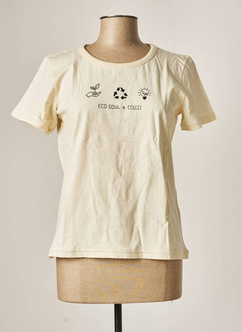T-shirt beige COLCCI pour femme