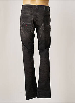 Jeans coupe droite fermeture boutonnée sur le devant taille normale noir DONOVAN homme
