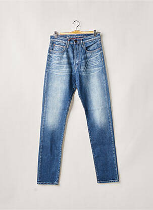 Jeans coupe slim broderie rivets taille normale bleu DONOVAN femme