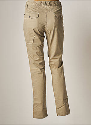 Pantalon slim tissage popeline taille normale vert MY PANTS femme