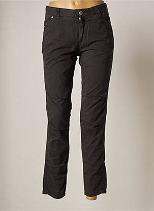 Pantalon 7/8 stretch taille basse gris MY PANTS femme