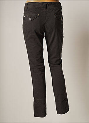 Pantalon 7/8 stretch taille basse gris MY PANTS femme