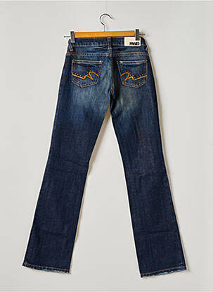 Jeans coupe droite stretch taille basse bleu RWD femme