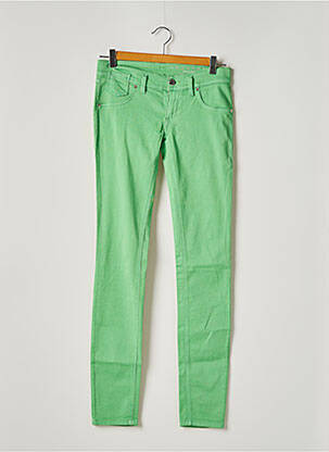 Jegging stretch taille basse vert FREESOUL femme