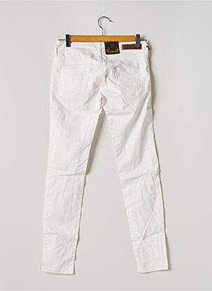 Pantalon slim taille basse taille basse blanc MELTIN'POT femme