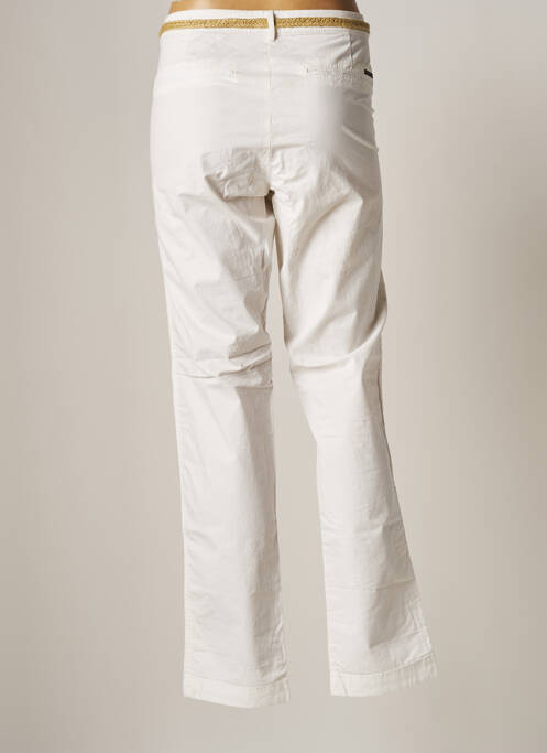 Pantalon chino taille basse taille basse blanc MAISON SCOTCH femme