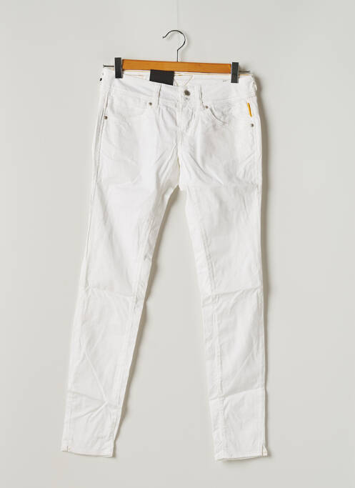 Pantalon slim taille basse taille basse blanc MELTIN'POT femme
