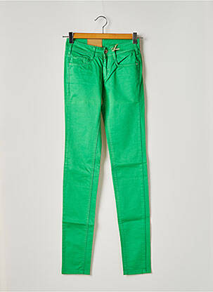 Pantalon slim taille basse taille basse vert KAPORAL femme