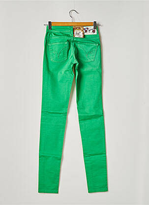 Pantalon slim taille basse taille basse vert KAPORAL femme
