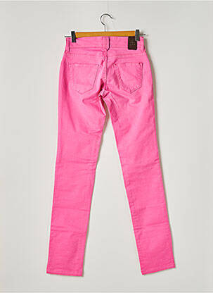 Pantalon slim tissage popeline taille normale rose FIVE PM femme