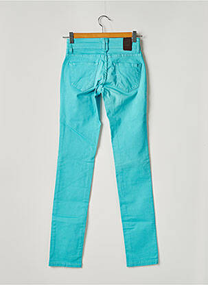 Pantalon slim tissage popeline taille normale bleu FIVE PM femme