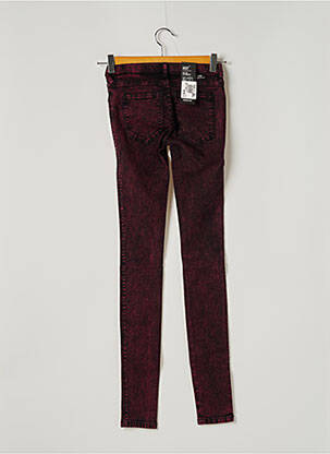 Jegging stretch taille basse rose JEANS MAKERS femme